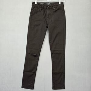 DSTLD Jeans Black Stretch Skinny Grunge Rips Distressed Denim Womens 28 Classic